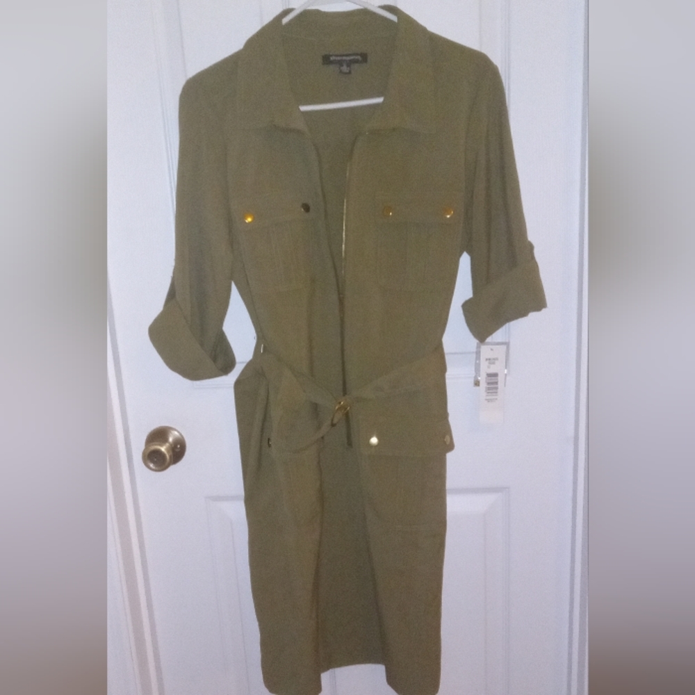 NWT SHARAGANO Shirt Dress SZ 12